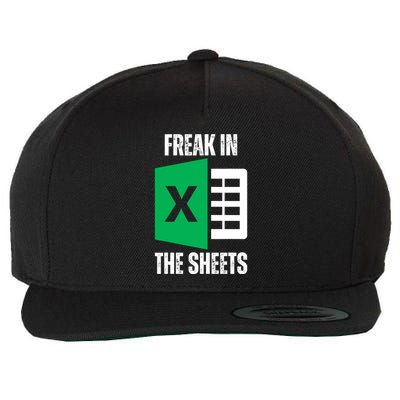 Freak In The Sheets Excel Spreadsheet Funny Office Jokes Wool Snapback Cap