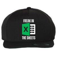 Freak In The Sheets Excel Spreadsheet Funny Office Jokes Wool Snapback Cap