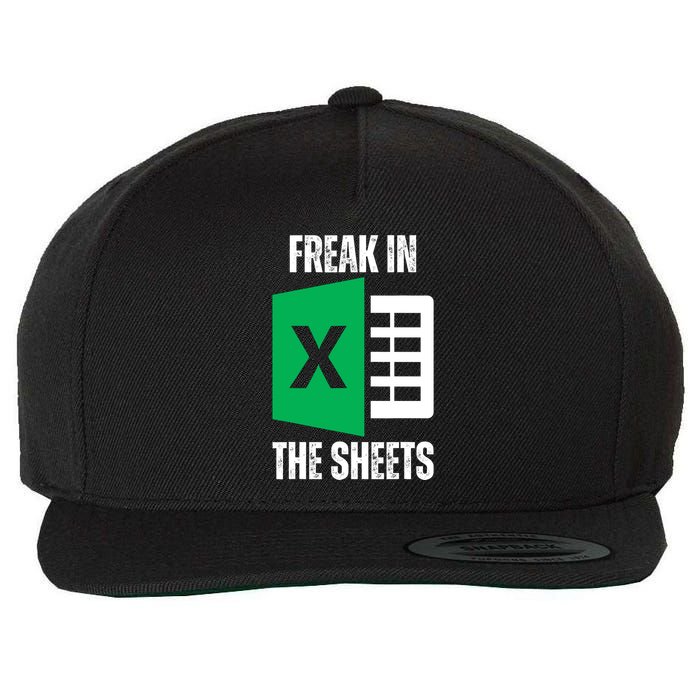 Freak In The Sheets Excel Spreadsheet Funny Office Jokes Wool Snapback Cap