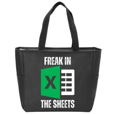 Freak In The Sheets Excel Spreadsheet Funny Office Jokes Zip Tote Bag