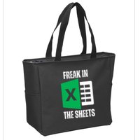 Freak In The Sheets Excel Spreadsheet Funny Office Jokes Zip Tote Bag