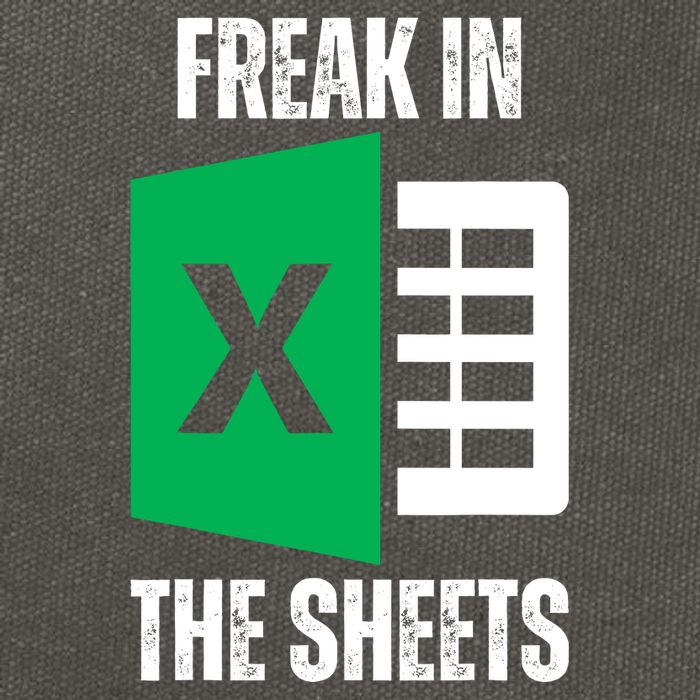 Freak In The Sheets Excel Spreadsheet Funny Office Jokes Cotton Canvas Backpack