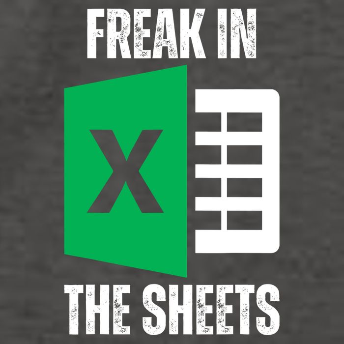 Freak In The Sheets Excel Spreadsheet Funny Office Jokes Vector Backpack
