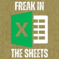 Freak In The Sheets Excel Spreadsheet Funny Office Jokes Garment-Dyed Women's Muscle Tee