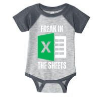Freak In The Sheets Excel Spreadsheet Funny Office Jokes Infant Baby Jersey Bodysuit