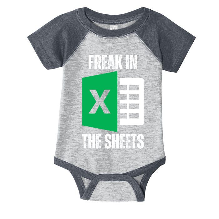 Freak In The Sheets Excel Spreadsheet Funny Office Jokes Infant Baby Jersey Bodysuit