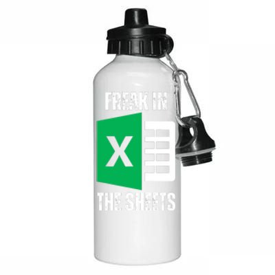 Freak In The Sheets Excel Spreadsheet Funny Office Jokes Aluminum Water Bottle