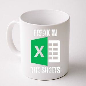 Freak In The Sheets Excel Spreadsheet Funny Office Jokes Coffee Mug