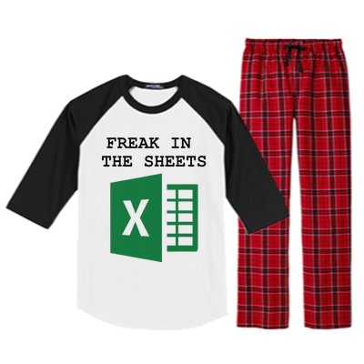 Freak In The Excel Sheets Raglan Sleeve Pajama Set