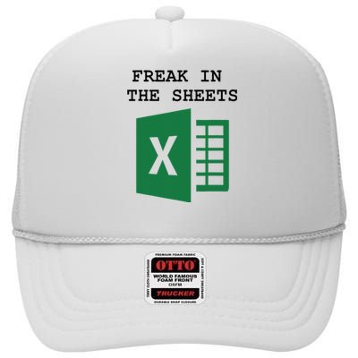 Freak In The Excel Sheets High Crown Mesh Back Trucker Hat