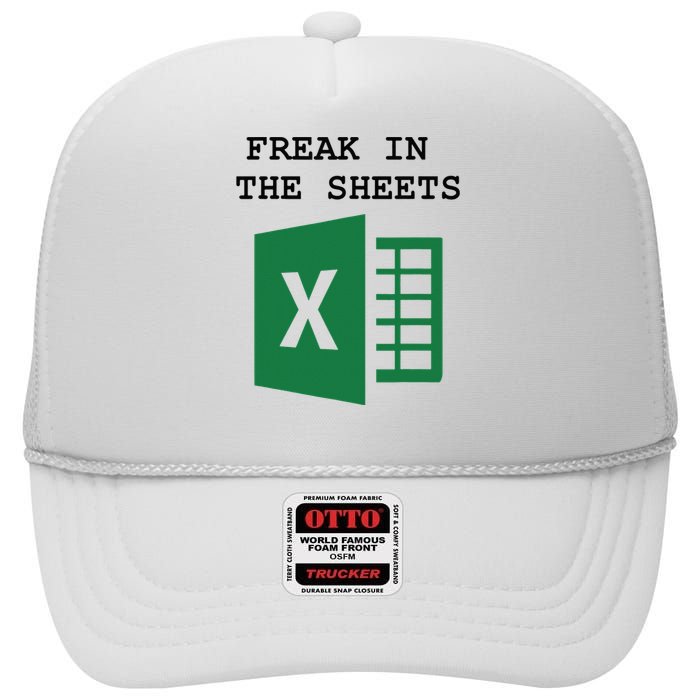 Freak In The Excel Sheets High Crown Mesh Back Trucker Hat