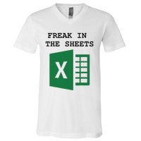 Freak In The Excel Sheets V-Neck T-Shirt