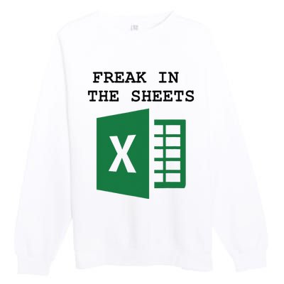 Freak In The Excel Sheets Premium Crewneck Sweatshirt