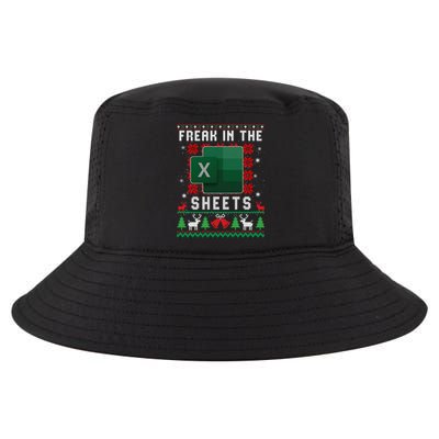 Freak In The Sheets Excel Ugly Christmas Sweater Cool Comfort Performance Bucket Hat
