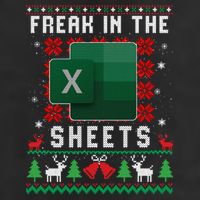 Freak In The Sheets Excel Ugly Christmas Sweater Trucker Hat