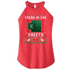 Freak In The Sheets Excel Ugly Christmas Sweater Women's Perfect Tri Rocker Tank