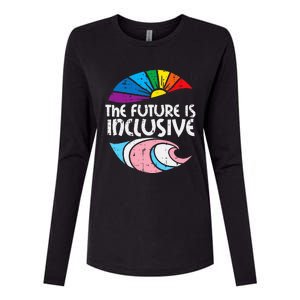 Future Inclusive Tran Pride Lgbt Womens Cotton Relaxed Long Sleeve T-Shirt