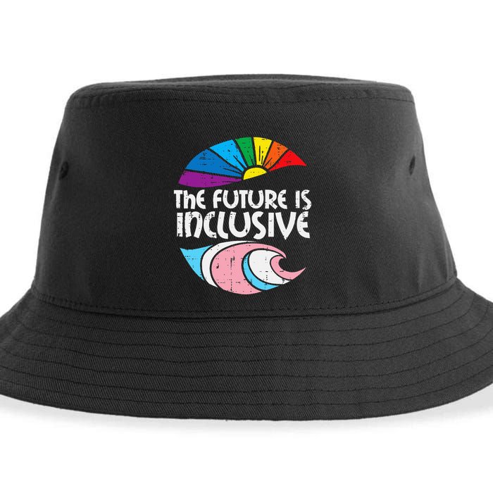 Future Inclusive Tran Pride Lgbt Sustainable Bucket Hat