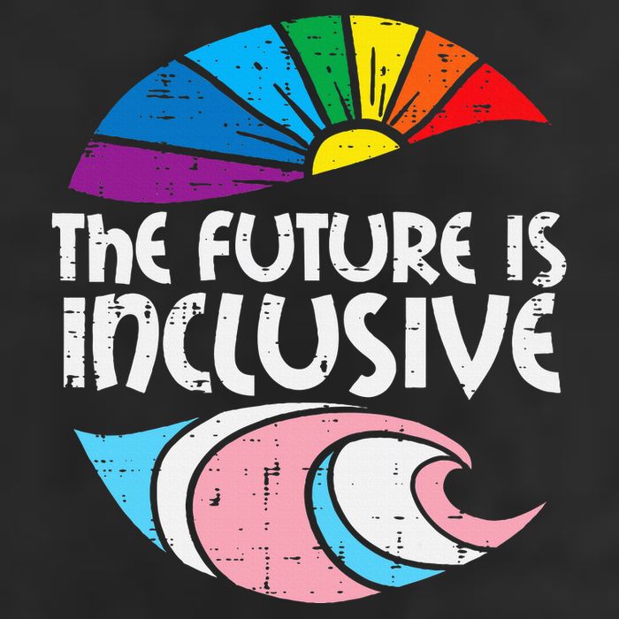 Future Inclusive Tran Pride Lgbt Crop Fleece Hoodie