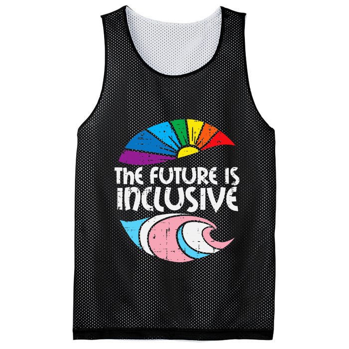 Future Inclusive Tran Pride Lgbt Mesh Reversible Basketball Jersey Tank
