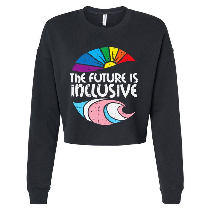 Future Inclusive Tran Pride Lgbt Cropped Pullover Crew