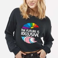 Future Inclusive Tran Pride Lgbt Cropped Pullover Crew