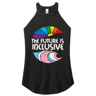 Future Inclusive Tran Pride Lgbt Women's Perfect Tri Rocker Tank