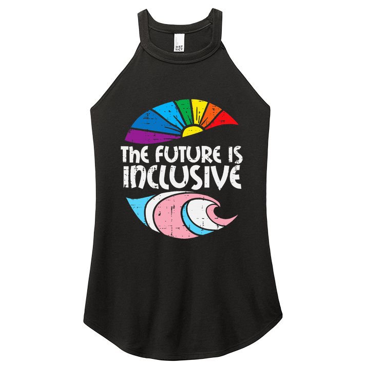 Future Inclusive Tran Pride Lgbt Women's Perfect Tri Rocker Tank