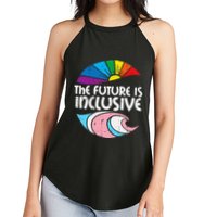 Future Inclusive Tran Pride Lgbt Women's Perfect Tri Rocker Tank