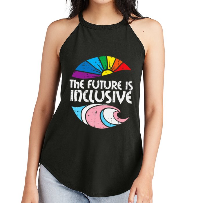 Future Inclusive Tran Pride Lgbt Women's Perfect Tri Rocker Tank