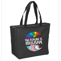 Future Inclusive Tran Pride Lgbt Zip Tote Bag