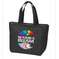 Future Inclusive Tran Pride Lgbt Zip Tote Bag