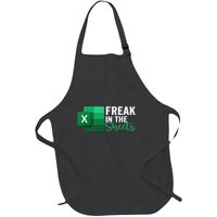 Freak In The Sheets Accountant Funny Spreadsheet Excel Full-Length Apron With Pockets