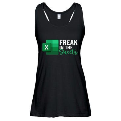 Freak In The Sheets Accountant Funny Spreadsheet Excel Ladies Essential Flowy Tank