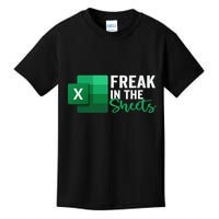 Freak In The Sheets Accountant Funny Spreadsheet Excel Kids T-Shirt