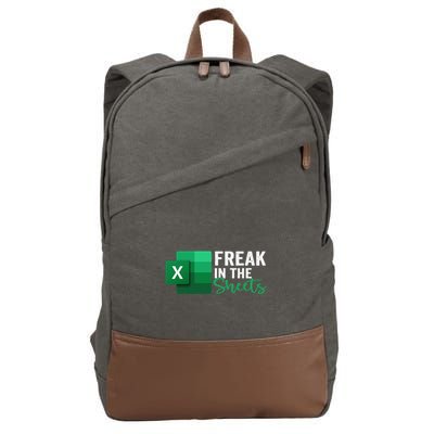 Freak In The Sheets Accountant Funny Spreadsheet Excel Cotton Canvas Backpack