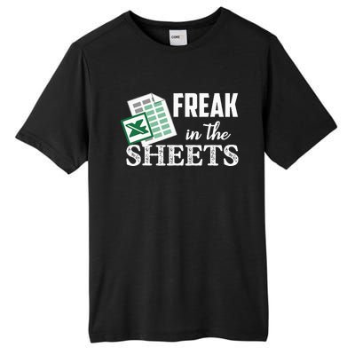 Freak In The Excel Sheets Funny Accountant Tall Fusion ChromaSoft Performance T-Shirt