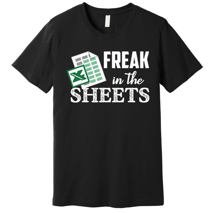 Freak In The Excel Sheets Funny Accountant Premium T-Shirt