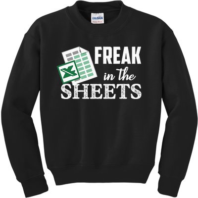 Freak In The Excel Sheets Funny Accountant Kids Sweatshirt