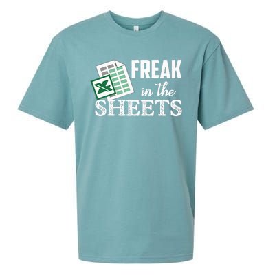 Freak In The Excel Sheets Funny Accountant Sueded Cloud Jersey T-Shirt