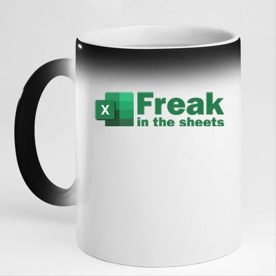 Freak In The Excel Sheets 11oz Black Color Changing Mug