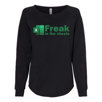 Freak In The Excel Sheets Womens California Wash Sweatshirt