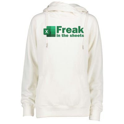 Freak In The Excel Sheets Womens Funnel Neck Pullover Hood