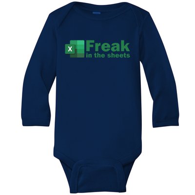 Freak In The Excel Sheets Baby Long Sleeve Bodysuit