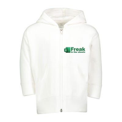 Freak In The Excel Sheets Toddler Zip Fleece Hoodie