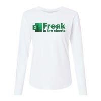 Freak In The Excel Sheets Womens Cotton Relaxed Long Sleeve T-Shirt