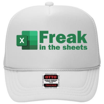 Freak In The Excel Sheets High Crown Mesh Back Trucker Hat