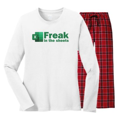 Freak In The Excel Sheets Women's Long Sleeve Flannel Pajama Set 