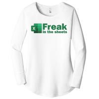 Freak In The Excel Sheets Women's Perfect Tri Tunic Long Sleeve Shirt