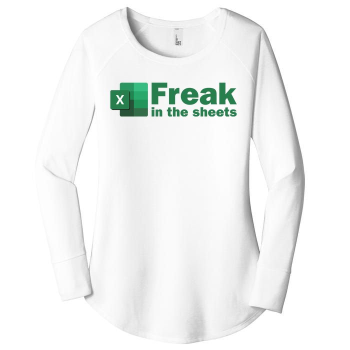 Freak In The Excel Sheets Women's Perfect Tri Tunic Long Sleeve Shirt